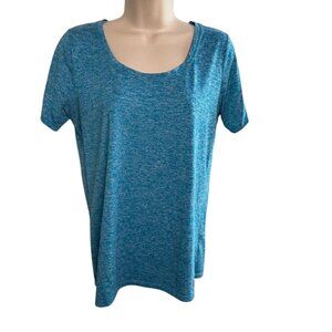 Womens Nike Dry Fit Perfomance Tech Shirt  Size M Blue u